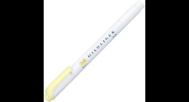 Zebra Mildliner Double-Sided Highlighter - Fine / Bold - Mild Yellow / WKT7-MY