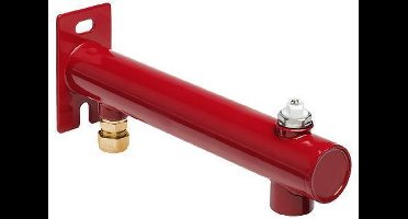 Bonfix expansievatconsole 3 gaats, gemonteerd messing ROOD