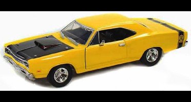 Dodge Coronet Superbee 1969 Geel / Zwart 1-24 Motormax
