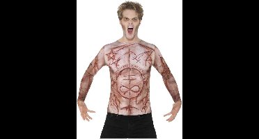 Verminkte Huid T-Shirt Flesh met opdruk | maat M