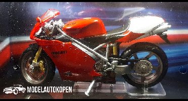 Ducati 998R (Rood) (12 cm) 1/24 Atlas - Modelmotor - Schaalmodel - Model motor - Miniatuurmotor - Miniatuur motor