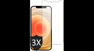Screenprotector geschikt voor iPhone 12 Mini - 3x Glas Screen Protector
