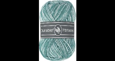 Durable Cosy fine faded Vintage green (2134) - acryl en katoen garen tie-dye - 5 bollen van 50 gram