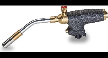 TURBO handbrander - gasbrander zonder gasfles - 7/16"EU aansluiting - met elektrische ontsteking en regelbare vlam