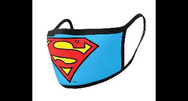 Dc Comics Mondkapjes Superman 11 X 16 Cm Katoen Blauw 2 Stuks
