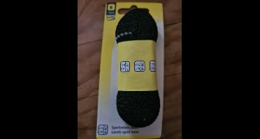 Sorbo - Sportveters zwart - 175cm x 8mm - veters plat voor sneakers, sportschoenen en outdoor