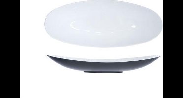 Schaaltje Glossy Wit Ovaal 40x17xh6cmkunststof
