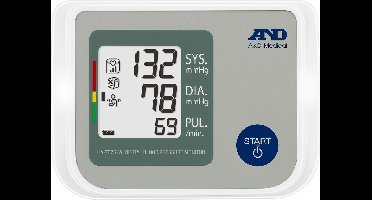 A&D Medical UA-767S-W - Bloeddrukmeter - Bovenarm - manchet 22-42 cm- aanbevolen Nederlandse Hartstichting