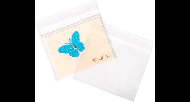 Plastic Zakken 15x11,5cm Transparant en Hersluitbaar (100 stuks) | Plastic zak