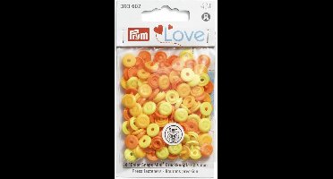 PL ColorSnapsMini knoop afb. geel 36st - Drukknopen Color Snaps - Prym