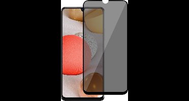 Privacy Screenprotector geschikt voor Samsung A42 - Glas Screen Protector