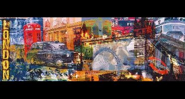 Kunstdruk Saskia Porkay - London 100x35cm