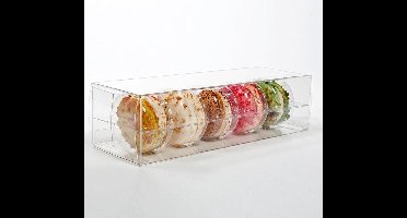 Macaron geschenkdoosjes set voor 5 6.5x5.1x19.1cm (25 stuks) ()