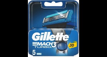 Gillette Mach3 Turbo Mesjes- 5 stuks 3D Overig - 7702018515639
