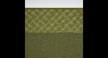 Meyco Baby Double Diamond ledikant laken - avocado - 100x150cm