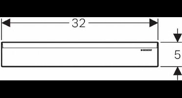 Geberit afbouwset douchewandgoot uitneembaar voor schoonmaak glans chroom