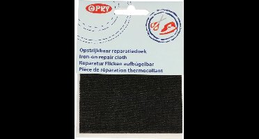 OPRY REPARATIEDOEK JEANS OPSTRIJKBAAR 10X40CM ZWART