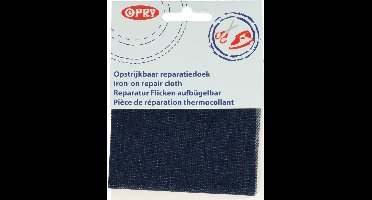OPRY REPARATIEDOEK JEANS OPSTRIJKBAAR 10X40CM D.BLAUW