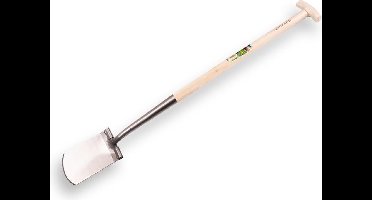 Atlas Zwanenhals spade Diamant gepolijst blad met Hickory 80 cm T-steel.