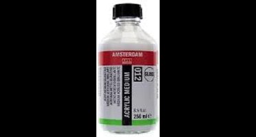 Acrylmedium Glans (012) - Glans Acrylmedium - Hoogglans Vernis - Acrylverf Bindmiddel - Transparante Glans - Voor Gieten, Schilderen & Mixed Media - Waterbasis - 250 ml