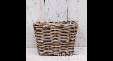 Plantenmanden - Vensterbankmand - Hoog - 25cm - Rotan - Riet