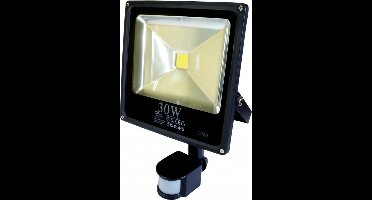 30W PIR LED Schijnwerper warm wit 3000K Slim