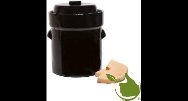 Zuurkoolpot - Fermentatiepot - Zuurkoolvat 15 liter met 2 verzwaringsstenen