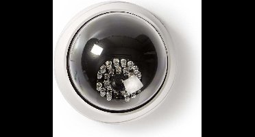 Dummy Dome Beveiligingscamera Met Oplichtende Ir Leds In Het Donker | Nedis | Dummy camera