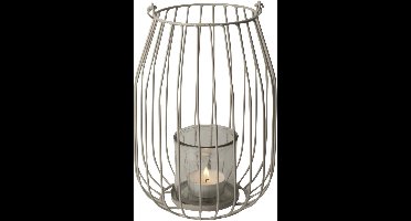 Gusta Lantaarn ø21xH29cm Lichtgrijs