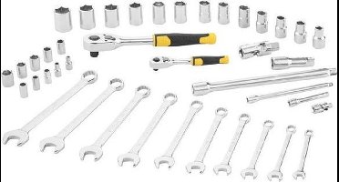 Stanley Dopsleutelset 1/4" + 1/2" + RINGSTEEKSLEUTELS - 41 DELIG