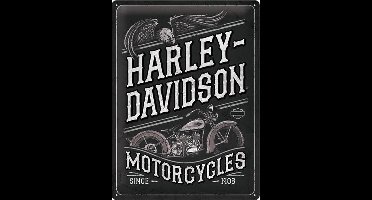 Wandbord - Harley Davidson Motorcycles Since 1903