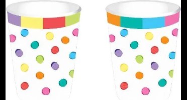Haza Original Feestbekers 250 Ml Papier Wit 8 Stuks