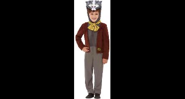 Smiffys - Wind In The Willows Badger Deluxe Kinder Kostuum - Kids tm 2 jaar - Bruin