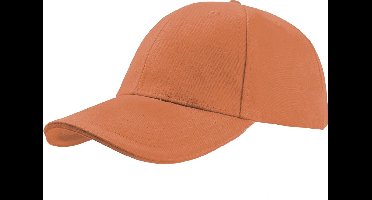 Atlantis Liberty Sandwich Heavy Brush Cotton 6 Panel Cap (Pack of 2) (Oranje/Oranje)