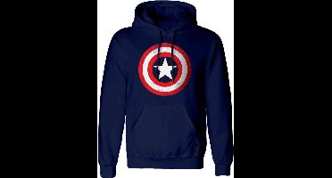 Marvel Captain America Hoodie/trui -2XL- Shield Blauw