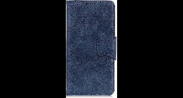 Shop4 - Geschikt voor Samsung Galaxy S21 Hoesje - Wallet Case Cabello Blauw