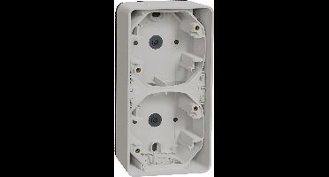 Opbouwbehuizing 2-voudig Verticaal - Opbouw - Polarwit - Mureva Styl - Schneider Electric - MUR39912