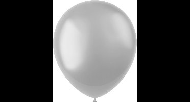Folat - ballonnen Moondust Silver Metallic 33 cm - 10 stuks