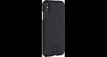 Zwart hoesje van Pierre Cardin - Backcover - Stijlvol - Leer - voor iPhone Xs Max - Luxe cover
