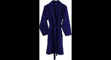 De Witte Lietaer Badjas Gentle Heren Katoen Donkerblauw Maat S