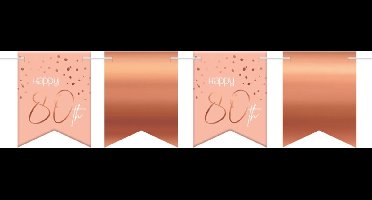 Folat - Vlaggenlijn Elegant Lush Blush 80 Jaar - 6 meter
