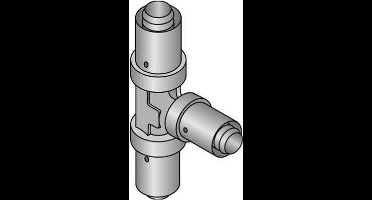 Uponor Mlc T-Stuk 25 Messing Gas