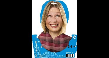 M-wave Bandana/balaclava 48 X 24 Cm Geruit Zwart/bruin