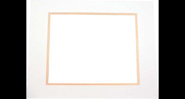 Passepartout Dubbeldik Ivoor/Goud 45,7x61cm (10 stuks)