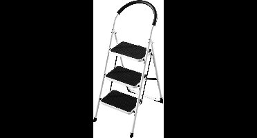 Huishoudtrap 3 Treden - Keukentrap Inklapbaar - Opstapje