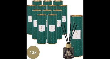 Riverdale - Geurstokjes - Forest & Patchouli - 12 x 40 ml - Multicolour - Subtiele geurverspreiding