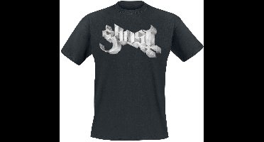 Ghost Marbel Logo Heren T-shirt - zwart - XXL