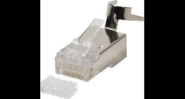 RJ45 krimp connectoren (STP) voor CAT6a/7/7a/8.1 netwerkkabel (vast/flexibel) - 10 stuks (2-delig)