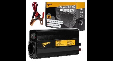 Omvormer vrachtwagen 24 volt – 600W continu / 1200W piek
