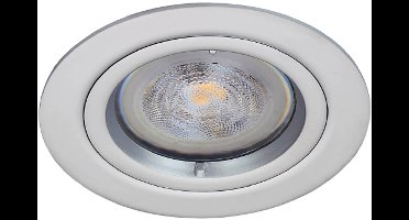 LED inbouwspot Max -Rond Chrome -Warm Wit -Dimbaar -4W -Philips LED